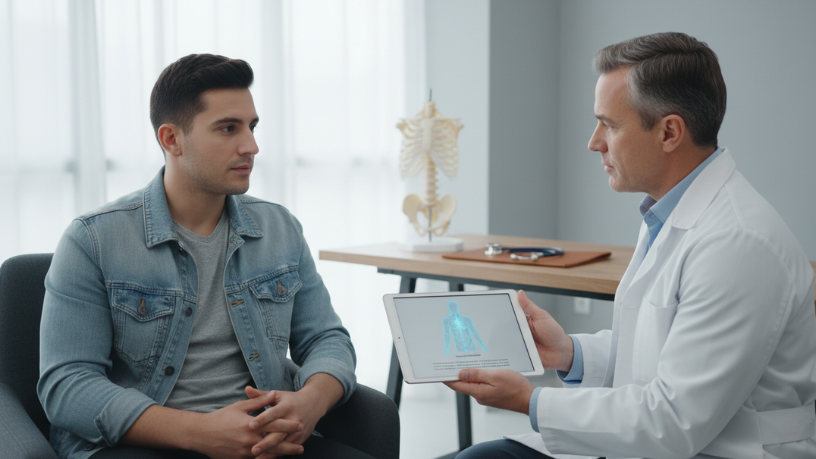 Haeckel Cabral Moraes orienta quando investigar tratamento para ginecomastia em homens.