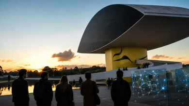 Museu Oscar Niemeyer, em Curitiba, sede de evento internacional sobre inteligência artificial e inovação no ensino superior